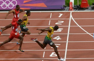 Usain Bolt wins